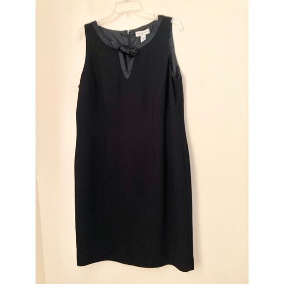 Amanda Smith Women's Dress Size 16 Black Sheath Sleeveless Cocktail NWOT - Picture 2 of 6